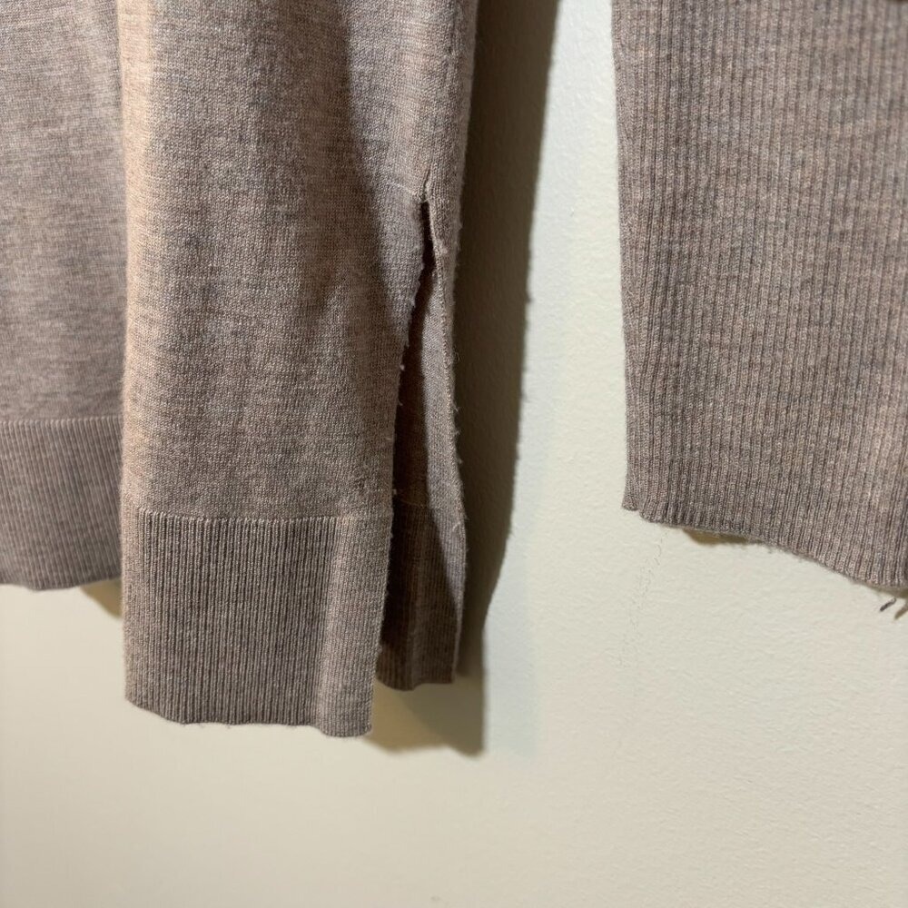 Caslon Cowl Neck Tunic Sweater Women's Small Taupe Gray Cozy Relaxed - Picture 7 of 12